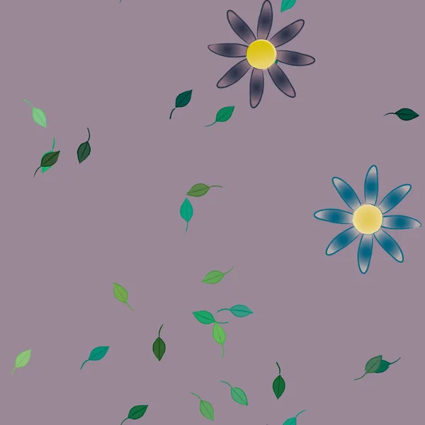 Farbigen Floralen Hintergrund Blumen Vektor Illustration — Stockvektor