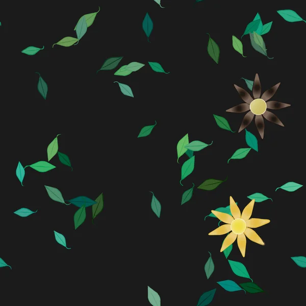 Fond Floral Coloré Illustration Vectorielle Fleurs — Image vectorielle