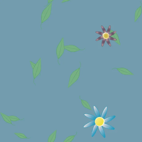 Fundo Flores Botânicas Ilustração Vetorial — Vetor de Stock