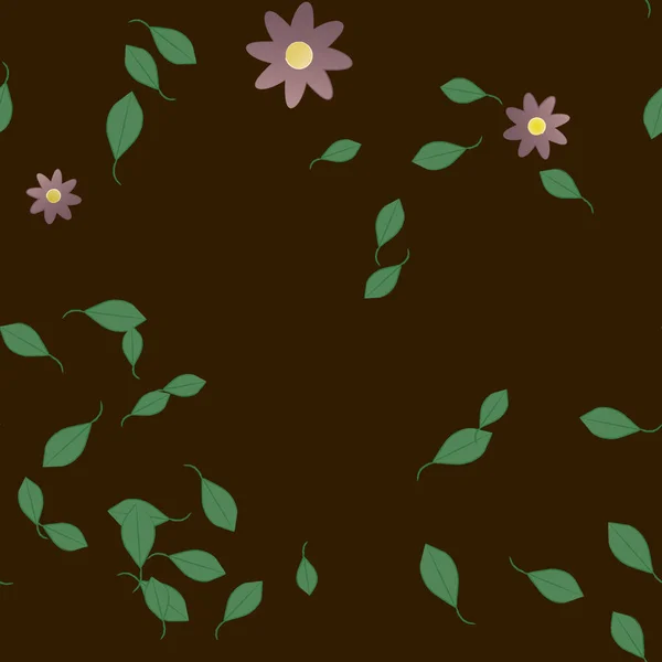 Fleurs Fleur Papier Peint Illustration Vectorielle — Image vectorielle