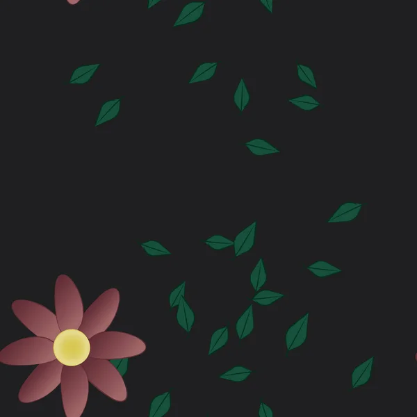 Flores Primavera Fondo Vector Ilustración — Archivo Imágenes Vectoriales