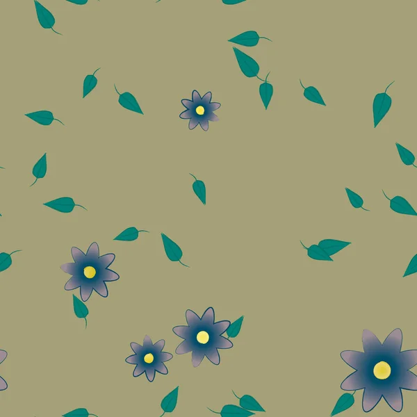 Farbigen Floralen Hintergrund Blumen Vektor Illustration — Stockvektor