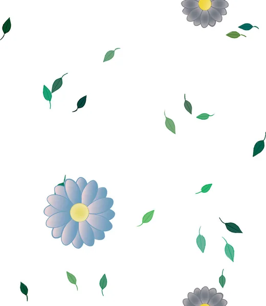 Fleurs Printemps Fond Illustration Vectorielle — Image vectorielle