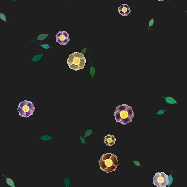 植物の花の背景ベクトル図 — ストックベクタ