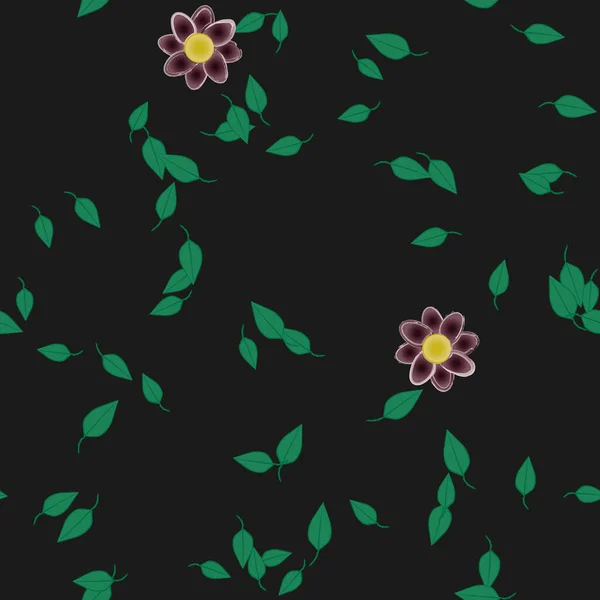 Fond Floral Coloré Illustration Vectorielle Fleurs — Image vectorielle