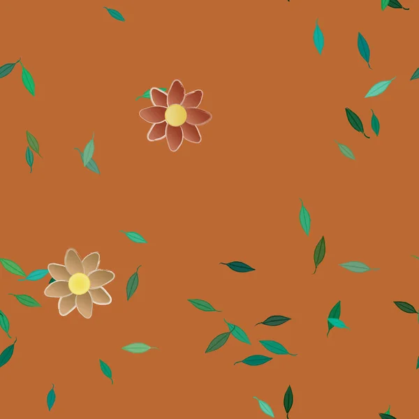 Flores Primavera Fondo Vector Ilustración — Vector de stock