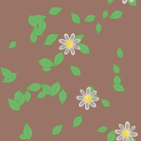 Fleurs Fleur Papier Peint Illustration Vectorielle — Image vectorielle