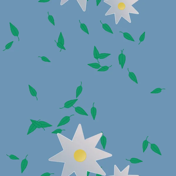 Fondo Floral Color Flores Vector Ilustración — Vector de stock