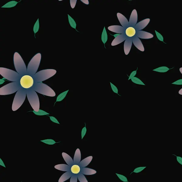 花の背景や花のベクターイラスト — ストックベクタ