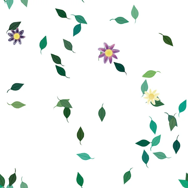 Primavera Flores Fundo Ilustração Vetorial — Vetor de Stock