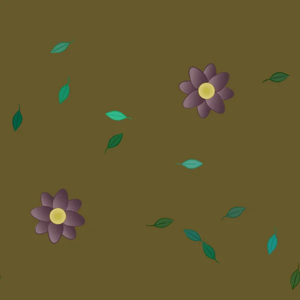 Botanische Blumen Hintergrund Vektorillustration — Stockvektor