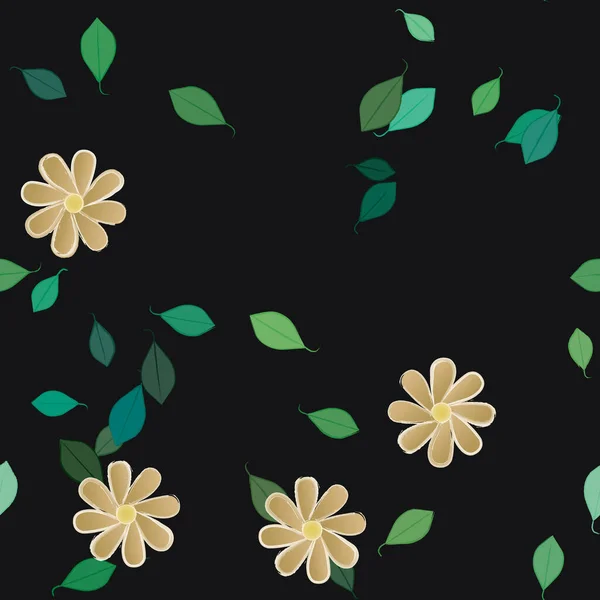 Farbigen Floralen Hintergrund Blumen Vektor Illustration — Stockvektor