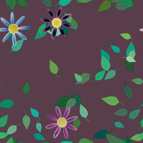 Flores Fondo Ilustración Vectorial — Archivo Imágenes Vectoriales