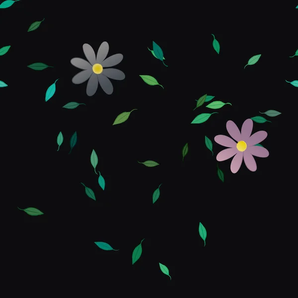 春の花の背景ベクターイラスト — ストックベクタ