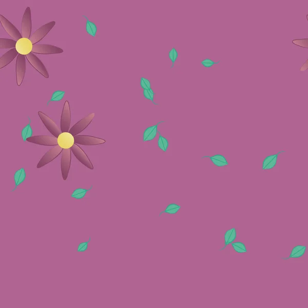 Fond Floral Coloré Avec Des Fleurs Illustration Vectorielle — Image vectorielle