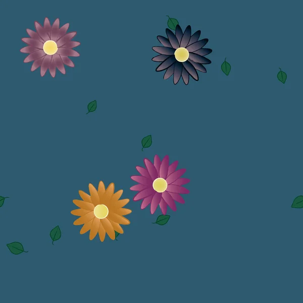 Flowers Background Vector Illustration — Stock Vector
