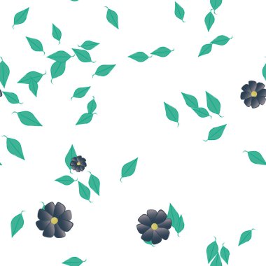 Renkli çiçek arkaplanı, çiçek vektör illüstrasyonu