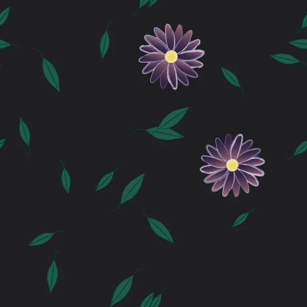 Jarní Květiny Pozadí Vektorové Ilustrace — Stockový vektor