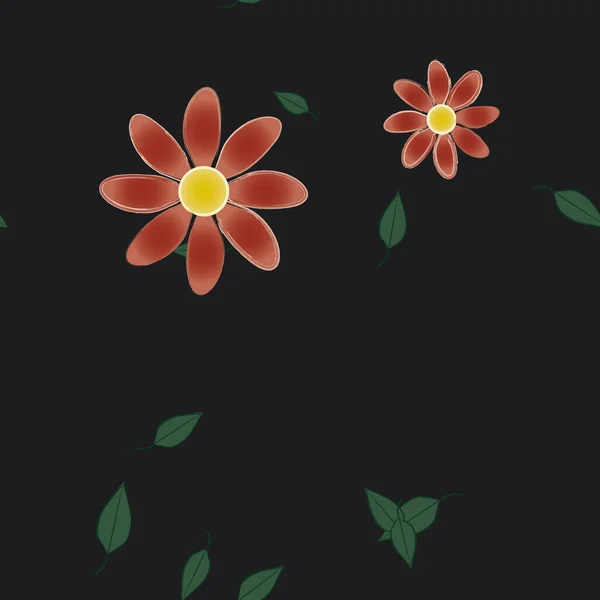 Fleurs Été Fond Illustration Vectorielle — Image vectorielle