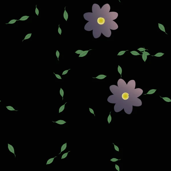 Fundo Floral Colorido Com Flores Ilustração Vetorial —  Vetores de Stock