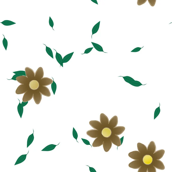 Värillinen Kukka Tausta Kukkia Vektori Kuva — vektorikuva