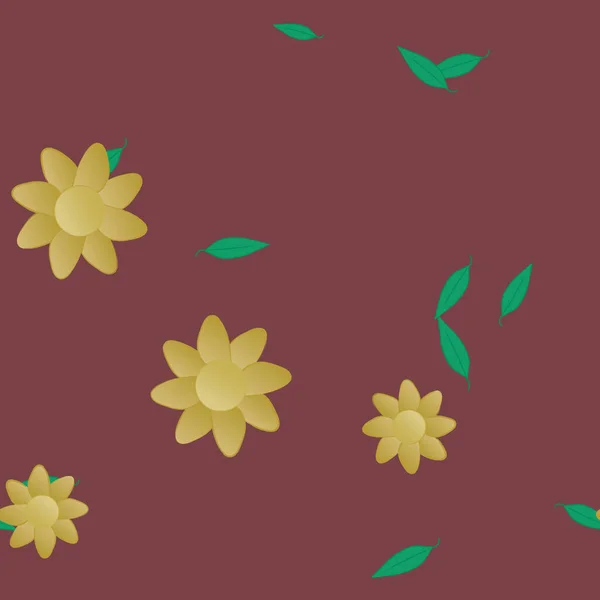 Fleurs Fleur Papier Peint Illustration Vectorielle — Image vectorielle