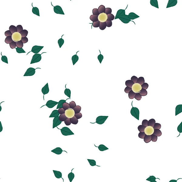花の背景ベクトルイラスト — ストックベクタ