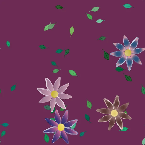 Frühling Blumen Hintergrund Vektor Illustration — Stockvektor