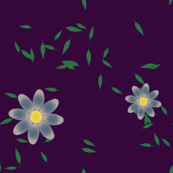 Fleurs Été Fond Illustration Vectorielle — Image vectorielle