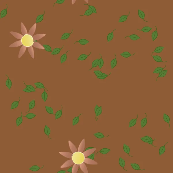 Rgad Blommig Bakgrund Blommor Vektor Illustration — Stock vektor