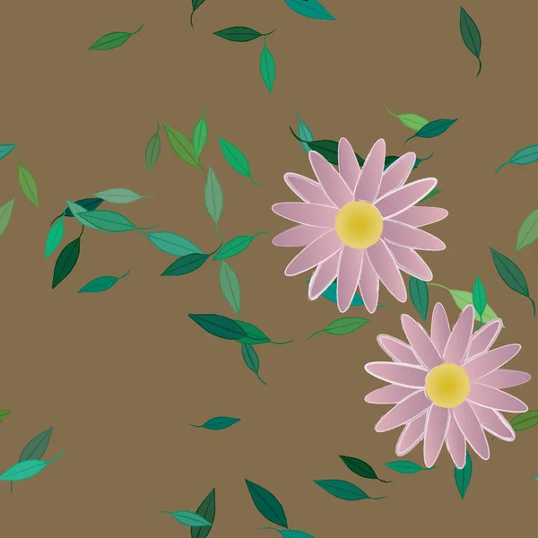 Blumen Blühen Tapete Blütenblätter Vektorillustration — Stockvektor