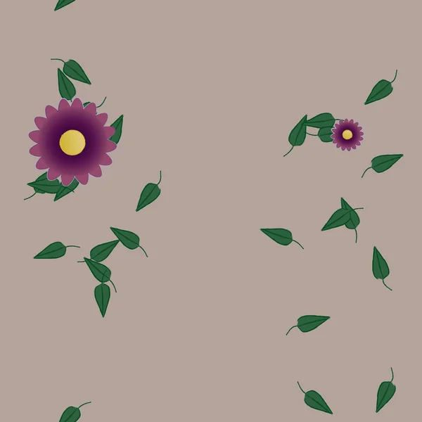 Bloesem Gebladerte Bloemen Bloei Behang Vector Illustratie — Stockvector