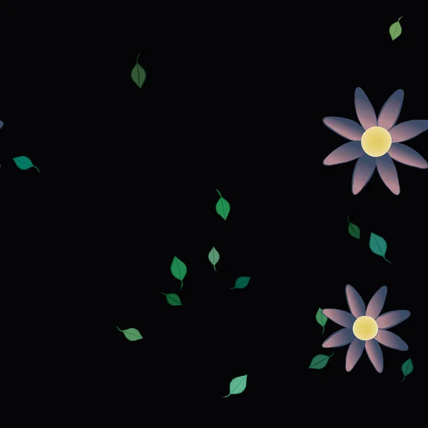 Kasvitieteellinen Kukkia Tausta Vektori Kuva — vektorikuva