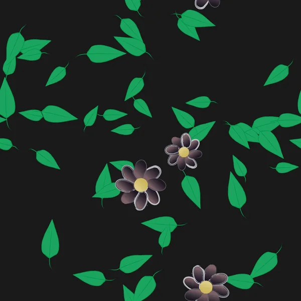 Fondo Floral Color Con Flores Ilustración Vectorial — Archivo Imágenes Vectoriales