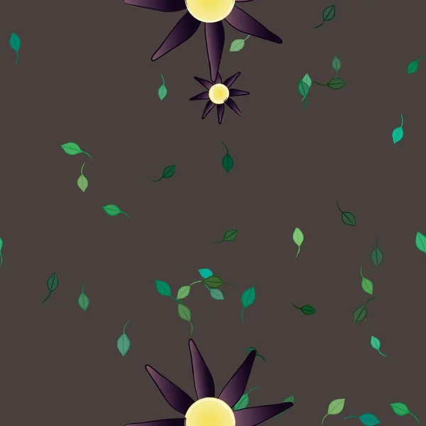 Flores Primavera Fondo Vector Ilustración — Vector de stock