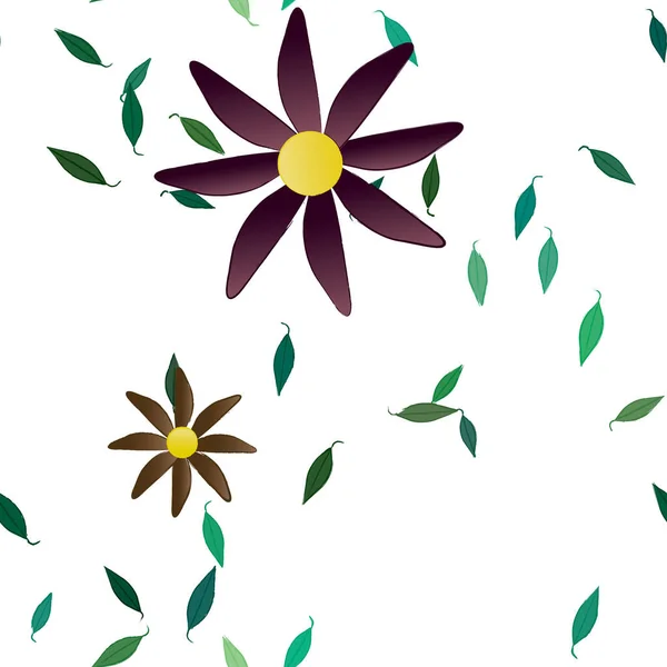 Frühling Blumen Hintergrund Vektor Illustration — Stockvektor