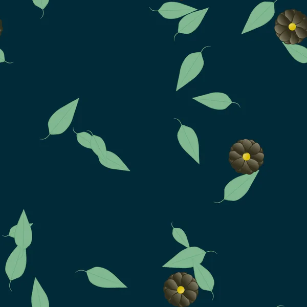 Farbigen Floralen Hintergrund Blumen Vektor Illustration — Stockvektor