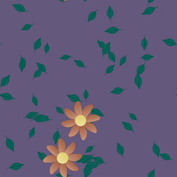 Farbigen Floralen Hintergrund Blumen Vektor Illustration — Stockvektor