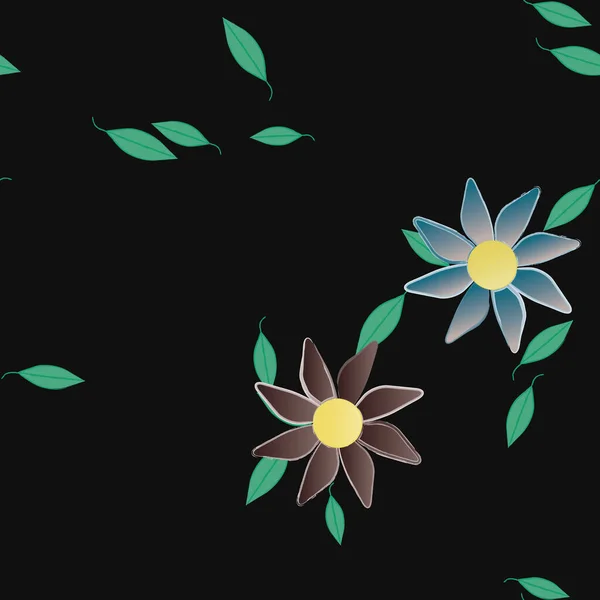 Fleurs Fleur Papier Peint Illustration Vectorielle — Image vectorielle