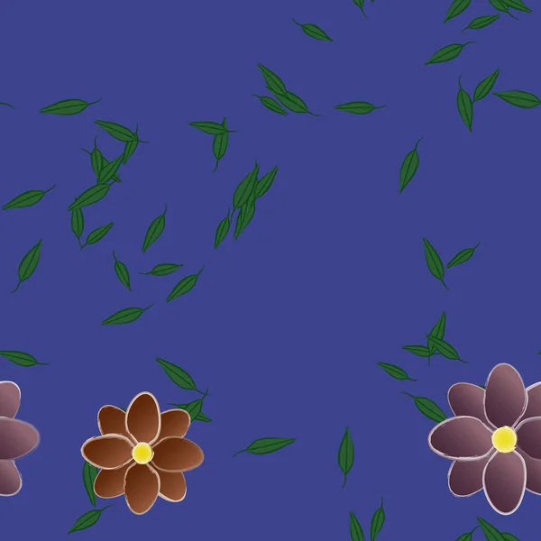 Fleurs Été Fond Illustration Vectorielle — Image vectorielle