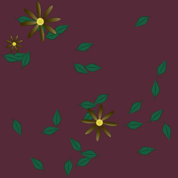 Frühling Blumen Hintergrund Vektor Illustration — Stockvektor