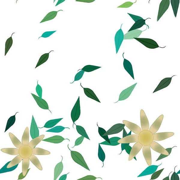 Spring Flowers Background Vector Illustration — Stock Vector