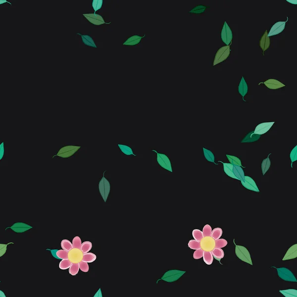 Farbigen Floralen Hintergrund Blumen Vektor Illustration — Stockvektor