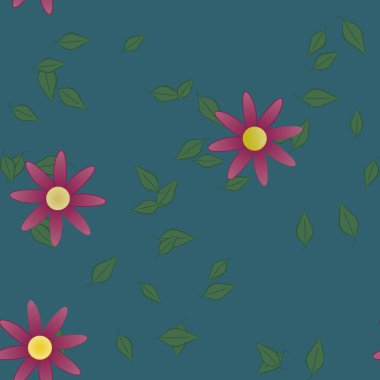 bahar çiçekleri arka planı, vektör illüstrasyonu