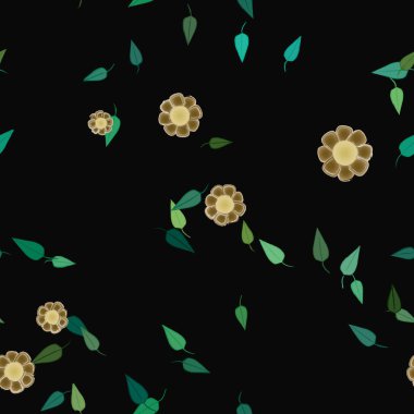 Çiçekli renkli çiçek arkaplanı, vektör illüstrasyonu