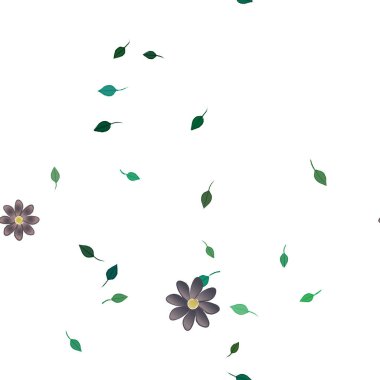 Çiçek yaprakları, çiçekler duvar kağıtları, vektör illüstrasyonları..