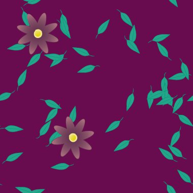 Renkli çiçek arkaplanı, çiçek vektör illüstrasyonu