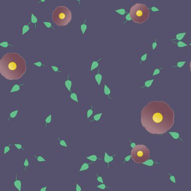 Renkli çiçek arkaplanı, çiçek vektör illüstrasyonu