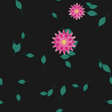 Renkli çiçek arkaplanı, çiçek vektör illüstrasyonu