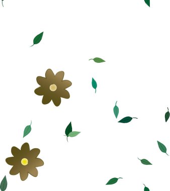 yaz çiçekleri arka plan, vektör illüstrasyonu